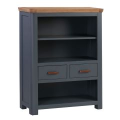 Treviso Low Bookcase - Midnight Blue