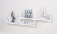 Tweed Floating Wall Shelf - Matt White