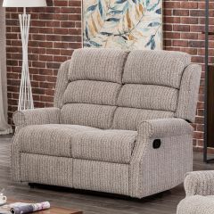 Windsor Fabric Recliner 2 Seater Sofa - Natural