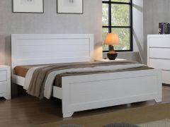 Zircon Double Bed 4ft 6in - White