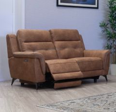 Pachino Fabric Electric 2 Seater – Brown