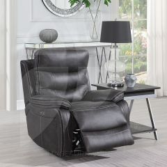 NOAH Lounge Tech Power Recliner Chair W/Power Headrest - Grey