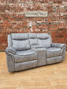Mondeo Fabric Recliner 2 Seater - Grey