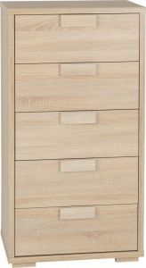 Cambourne 5 Drawer Chest - Sonoma Oak