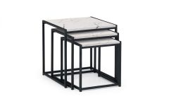 Tribeca Nest of Tables - White Marble