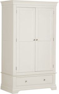 Bordeaux 2 Door Wardrobe 1.12M - Ivory