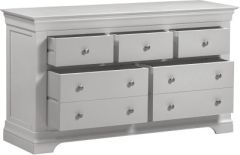 Bordeaux 3+2 Drawer Chest - Pebble Grey