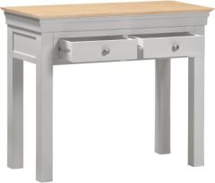 Bordeaux Console Table - Pebble Grey/Oak