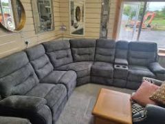 Carrie Electric Sectional - Dark Grey
