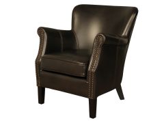 Harlow Leathaire Armchair - Chocolate