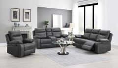 Kingsley Fabric Sofa 3RR+1R+1R - Grey