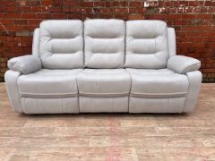 Firenze Recliner 3 Seater - Light Grey