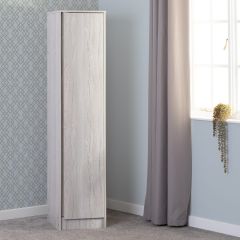 Malvern 1 Door Wardrobe 0.8M - Urban Snow