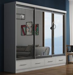 Margot Sliding Wardrobe 2.5m - White