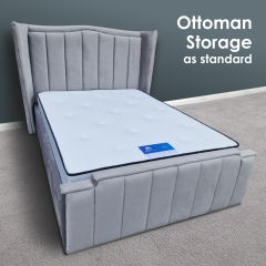 Marquise Ottoman Bed - Soft Grey