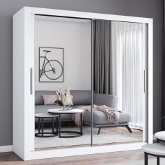 Milano Sliding 2m Wardrobe - White