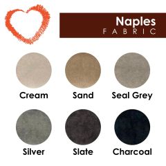 Vienna Fabric Bed - Naples Seal Grey