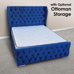 Oxford Wingback Plush Blue