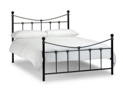 Rebecca Bed - Satin Black/Antique Gold