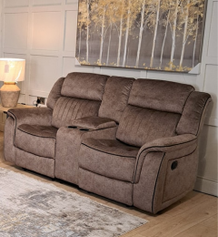 Gresham Fabric Recliner 2 Seater - Sand