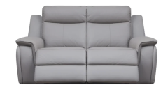 Infiniti Leather 2 Seater Recliner Sofa -Taupe Grey