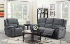 Washington Fabric Recliner Suite 3+2 - Light Grey