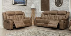 Westwood Fabric Recliner Suite 3+2 - Sand