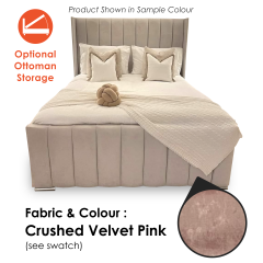 Zaragoza Crushed Velvet Pink