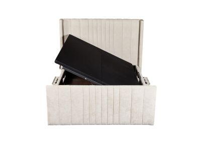 Clara Edge Bed - Beige