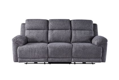 Benson Fabric Manual Recliner 3+2 Sofa - Grey