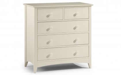 Cameo 3+2 Drawer Chest - Stone White