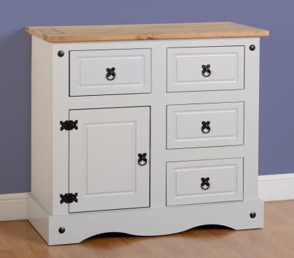 Corona 1 Door 4 Drawer Sideboard