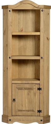 Corona Corner Unit - Distressed Waxed Pine