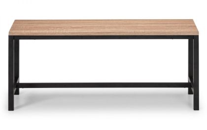 Tribeca Sonoma Oak Bench - Oak / Charcoal Grey