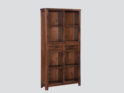 Andorra Tall Bookcase - Dark Acacia