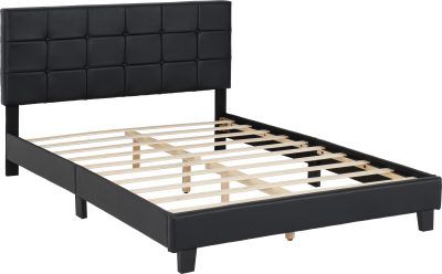 Arran Faux Leather Bed - Black
