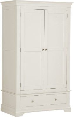 Bordeaux 2 Door Wardrobe 1.12M - Ivory
