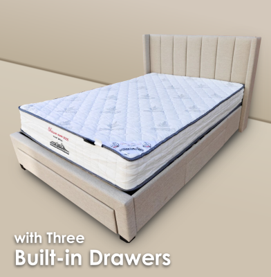 Coronado Fabric Bed - Oat White 