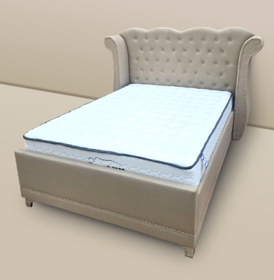 Duchess Fabric Bed - Cream 