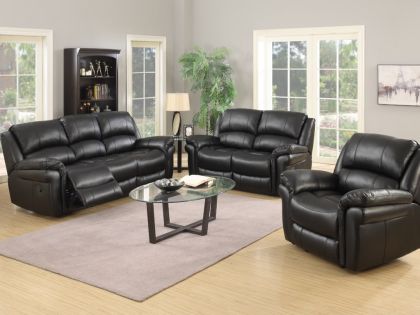 Farnham Leather Air 3+2+1 Suite - Black