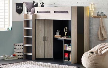 Hercules Highsleeper - Woodgrain & Anthracite