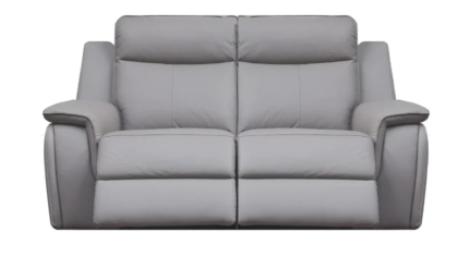 Infiniti Leather 2 Seater Recliner Sofa -Taupe Grey