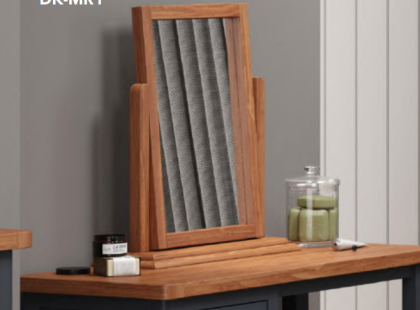 Single Mirror (Flat Packed) -Oak