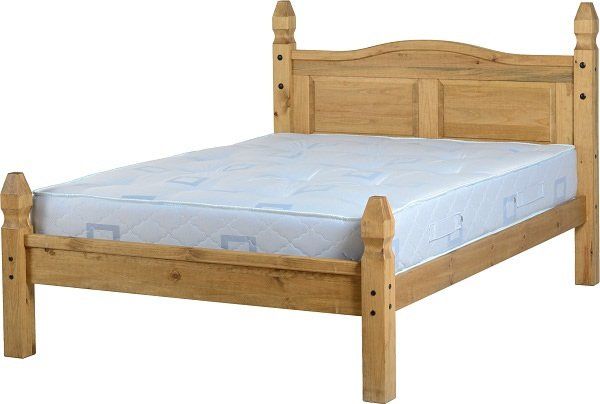 Mexican pine new arrivals double bed frame