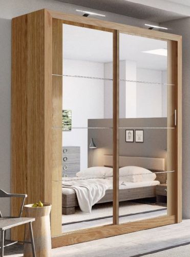 furniture24-eu Wardrobe with Sliding Doors / Bedroom Cabinet