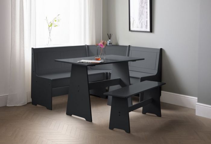 Newport Corner Dining Set Anthracite