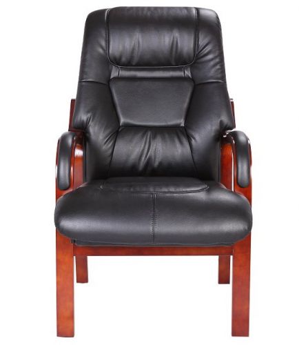 Vera Fireside Chair Black, Leather Fireside Armchair