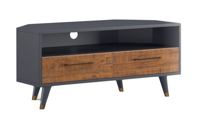 Cortina Corner TV Unit Rustic Pine
