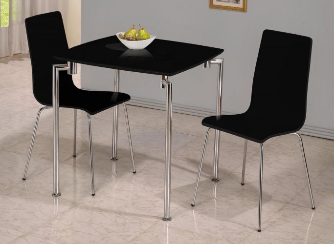 Fiji High Gloss Small Dining Set With 2, Small Dining Room Table 2 Chairs
