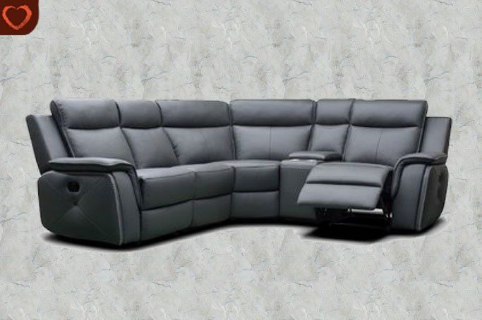 Leather shop modular couches